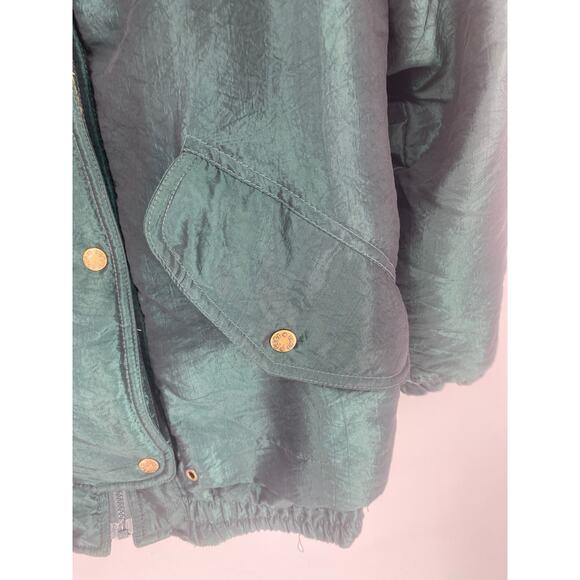 Vintage 1980's INNOVATIONS By Izzi Womens XXL 2XL puffer coat green plus granny - Picture 3 of 6